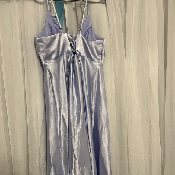 Source Unknown Lavender Satin Maxi Dress - Picture 5 of 6